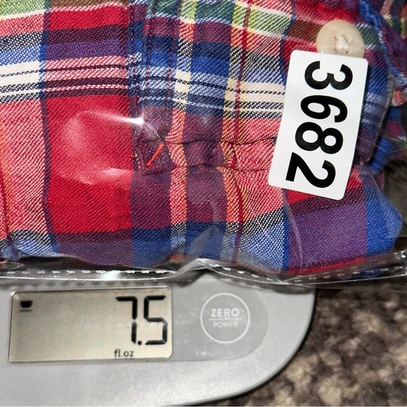 Polo Ralph Lauren Vintage Men’s Size M Red Blue Flannel Plaid Button Down Shirt - Picture 6 of 6